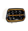 Verstraler - Ledson - Epix 10+ - Strobe - 10'' - ivoorwit - Positielicht Wit/Amber - 5 Flitspatronen - Driving