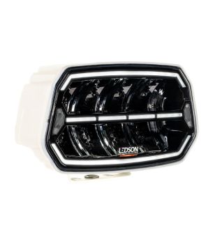 Verstraler - Ledson - Epix 10+ - Strobe - 9.7" - 24.7cm - Ivoorwit - Positielicht Wit/Amber - 5 flitspatronen - Driving