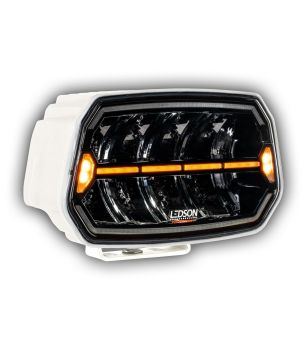 Extraljus - Ledson - Epix 10+ - Strobe - 10'' - elfenbensvit - Positionsljus Vit/Bärnsten - 5 Blixtmönster - Driving -