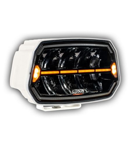 Verstraler - Ledson - Epix 10+ - Strobe - 10'' - ivoorwit - Positielicht Wit/Amber - 5 Flitspatronen - Driving