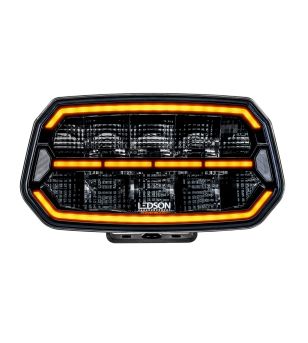 Extraljus - Ledson - Epix 10+ - Strobe - 10'' - Positionsljus Vit/Bärnsten - 5 Blixtmönster - Driving -