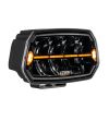 Extraljus - Ledson - Epix 10+ - Strobe - 10'' - Positionsljus Vit/Bärnsten - 5 Blixtmönster - Driving -