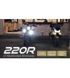 Driving light - PIAA - 220R - 3'' - Clear/Yellow - White/Amber - Driving Fog Combo - Set