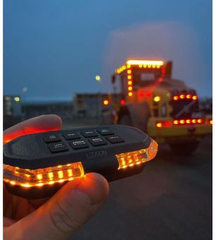 Flitslamp Oranje 3x1W LED