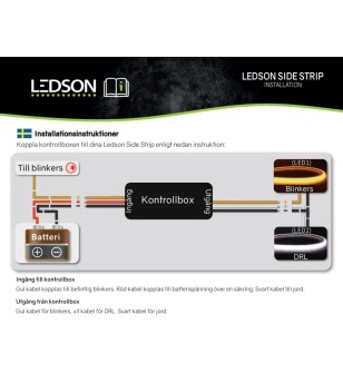 Dagsljus - Diodhuset - 60cm - Vit/Bärnsten - 12V - Set - 