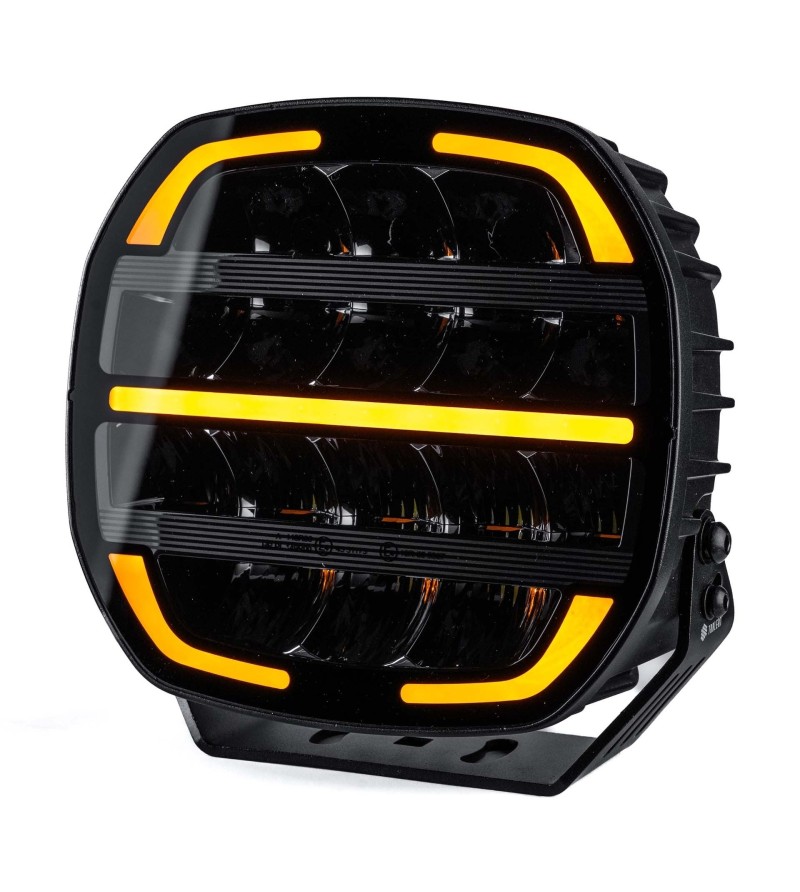 Verstraler - Tralert - Phantom Black - 9'' - smoke - Positielicht Wit/Amber - Driving Verstraler - Tralert - Phantom Black - 9'' - smoke - Positielicht Wit/Amber - Driving