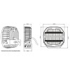 Driving light - Tralert - Phantom Black - 9'' - smoke - Position light White/Amber - Driving