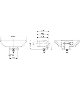 Bakljus - OZZ - WR1 65 - 6'' - Multifunction - flera