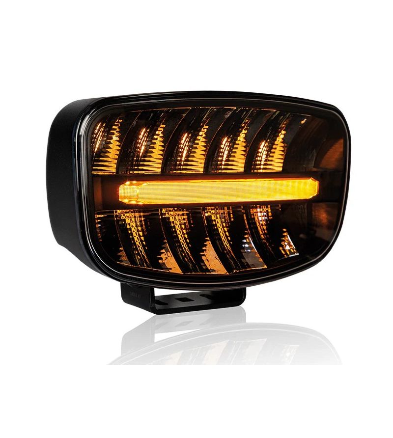 Extraljus - Optibeam - Elites Mega - 9.8" - 24.8cm - Smoke - Positionsljus Vit/Bärnsten - Driving Extraljus - Optibeam - Elites Mega - 9.8" - 24.8cm - Smoke - Positionsljus Vit/Bärnsten - Driving