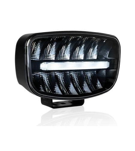 Extraljus - Optibeam - Elites Mega - 9.8" - 24.8cm - Smoke - Positionsljus Vit/Bärnsten - Driving 