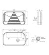 Tail light - Fristom - V10C7 Lavaflow - 7-pins AMP - 24cm - Rechts - Multifunction - 12V-24V