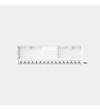 LED-ramp - OZZ - LP 1 - 21'' - vit - Nummerskyltsfäste -