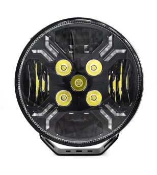 Driving light - Tralert - Ypsilon 9LED - 8'' - Position light White/Amber - 4 Flash patterns - Driving