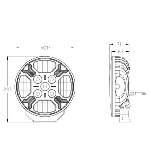 Verstraler - Tralert - Ypsilon 9LED - 8'' - Positielicht