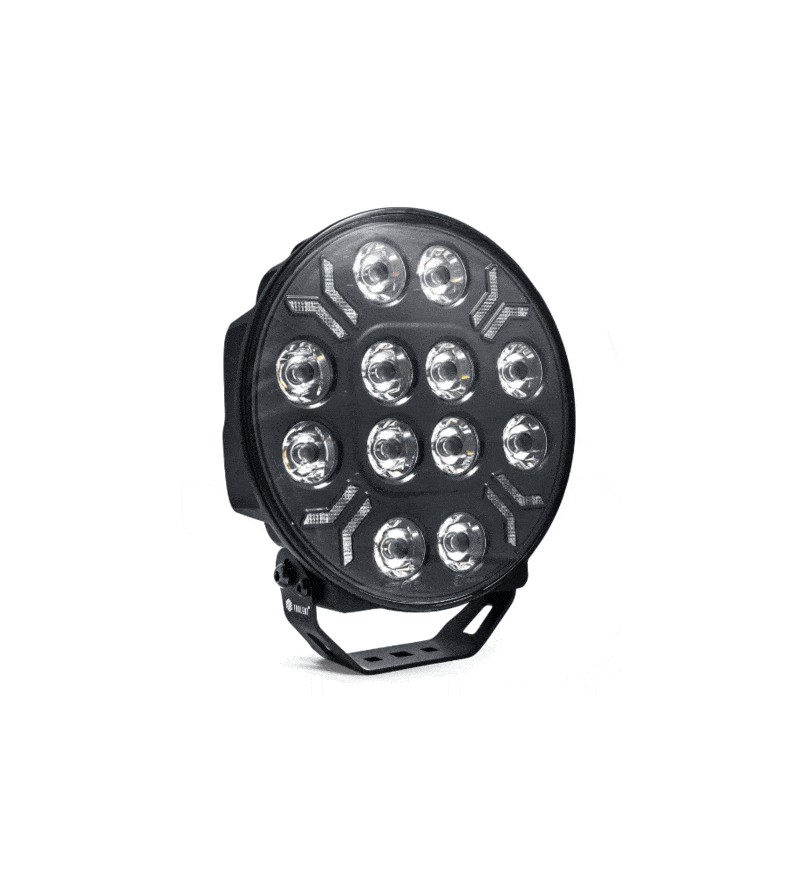 Fernscheinwerfer - Tralert - Ypsilon 12LED - 9" - 22.9cm - Weiß/Amber - Positionslicht Weiß/Amber - 4 Blitzmuster - Driving - Fernscheinwerfer - Tralert - Ypsilon 12LED - 9" - 22.9cm - Weiß/Amber - Positionslicht Weiß/Amber - 4 Blitzmuster - Driving -