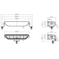 LED bar - OZZ - XB1 - 8.5" - 21.6cm - Positielicht Wit - Driving LED bar - OZZ - XB1 - 8.5" - 21.6cm - Positielicht Wit - Driving