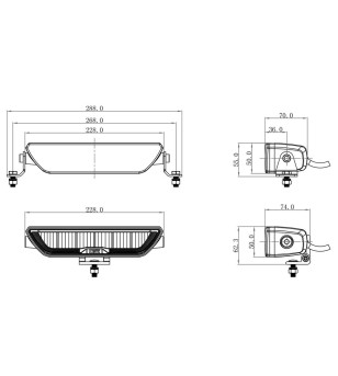OZZ XB1 LED Lichtbalk Compact 9" - 4960 lumen - 88203 - 88203