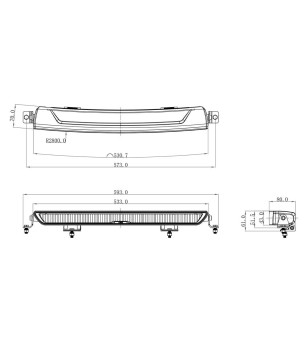 OZZ XB1 LED Lichtbalk 20" - 7000 lumen (excl. pos.licht) -