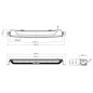 LED Light bar - OZZ - XB1 P20 - 21.4" - 54.4cm - Position light White/Amber - Driving