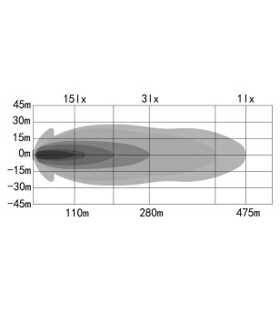 Driving light - OZZ - XO 1 P - 10'' - smoke - Position light