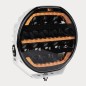 Driving light - OZZ - XR2 P9 - 8.7" - 22cm - White - Smoke - Position light White/Amber - Driving