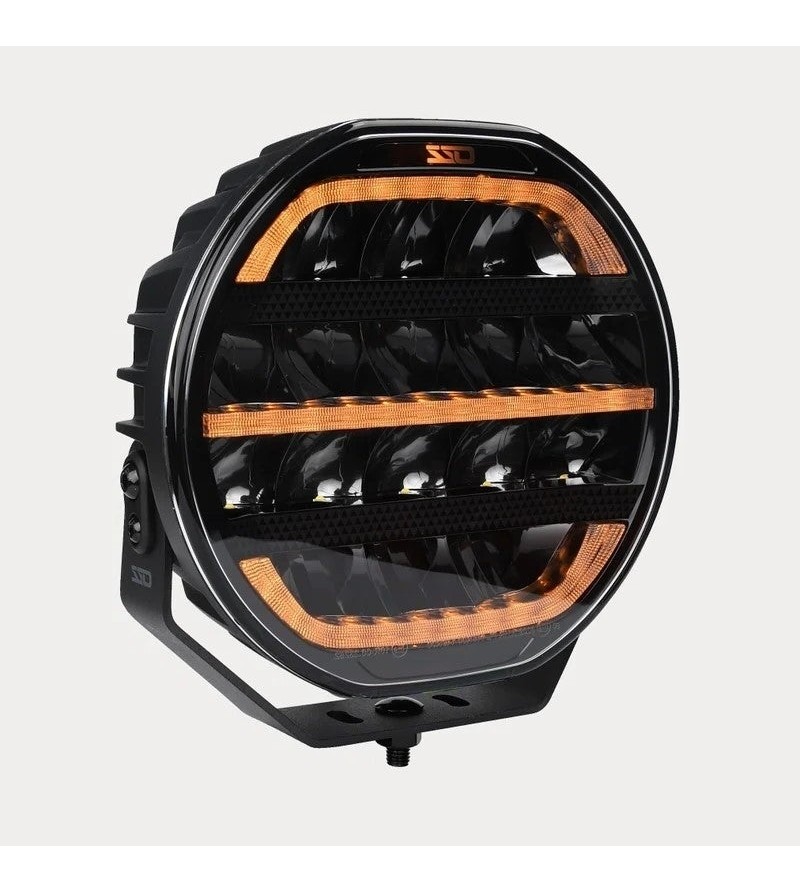 Extraljus - OZZ - XR2 P9 - 8.7" - 22cm - Smoke - Positionsljus Vit/Bärnsten - Driving