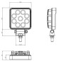 Arbetsbelysning - Tralert - 3.9" - 10cm - Wide