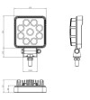 Arbetsbelysning - Tralert - 3.9" - 10cm - Wide