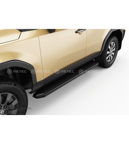 Sidebars - Metec - S-liner - Zwart Mat - Toyota - Landcruiser