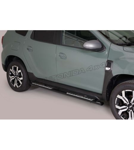 Sidorör - Misutonida - Design - Oval - Svart Matt - Dacia - Duster - 2024+