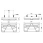 Achterlicht - Tralert - VC-6000 B8 - Neon - 10" - 25.3cm - Links - Achter - Rem - Richting - Achteruit - Mist - Nummerplaat - Reflector - 12V Achterlicht - Tralert - VC-6000 B8 - Neon - 10" - 25.3cm - Links - Achter - Rem - Richting - Achteruit - Mist - Nummerplaat - Reflector - 12V