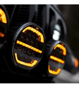 Driving light - OZZ - XR2 P7 - 7'' - smoke - Position light White/Amber - Driving