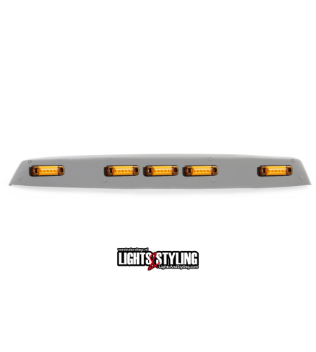 Markeringsljus - L&S - DIY-paket - inkl. 5 amber lysdioder - Monteringssats - 12V-24V - Set