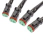 Wiring kit - Ledson - 4 lamps - Incl. switch - 2 pins - Deutsch DT - 24V Wiring kit - Ledson - 4 lamps - Incl. switch - 2 pins - Deutsch DT - 24V