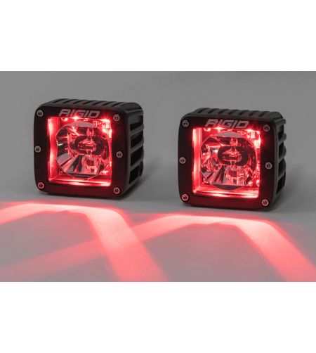 LED Lightbar - Rigid Industries - Radiance Pod - 3" - 7.5cm - Positionslicht Rot - Driving - Satz
