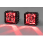 LED bar - Rigid Industries - Radiance Pod - 3" - 7.5cm - Positielicht Rood - Driving - Set