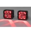 LED-ramp - Rigid Industries - Radiance Pod - 3'' - Positionsljus Röd - Driving - Set