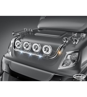 Roof bar - Lightfix - Sky-light - High gloss stainless steel - DAF - CF - Space Cab - 2015-2022