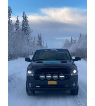 Extraljus - Optibeam - Elites 9 - 9'' - smoke - Positionsljus Vit/Bärnsten - Driving 