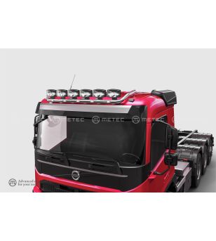 Roof bar - Metec - Wide - 6 clamps - Prewired - LED - Volvo -