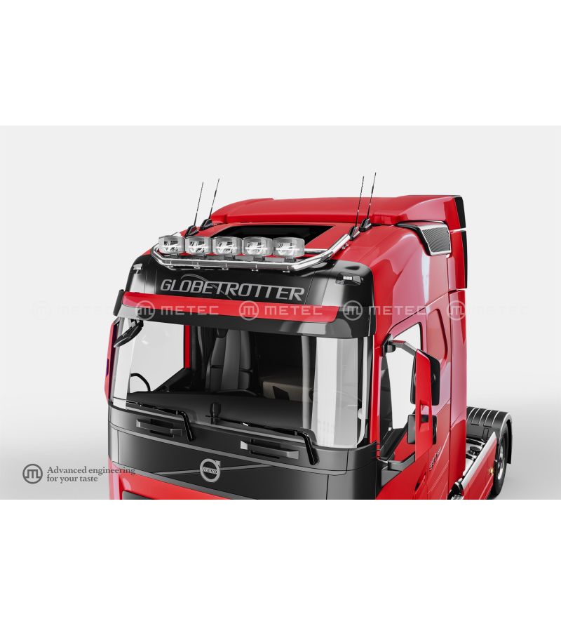 Dachbügel - Metec - Top - 5 bügels - Vorverkabelt - Volvo - FH - Aero - Globetrotter (normal + XL) - 2024+ Dachbügel - Metec - Top - 5 bügels - Vorverkabelt - Volvo - FH - Aero - Globetrotter (normal + XL) - 2024+