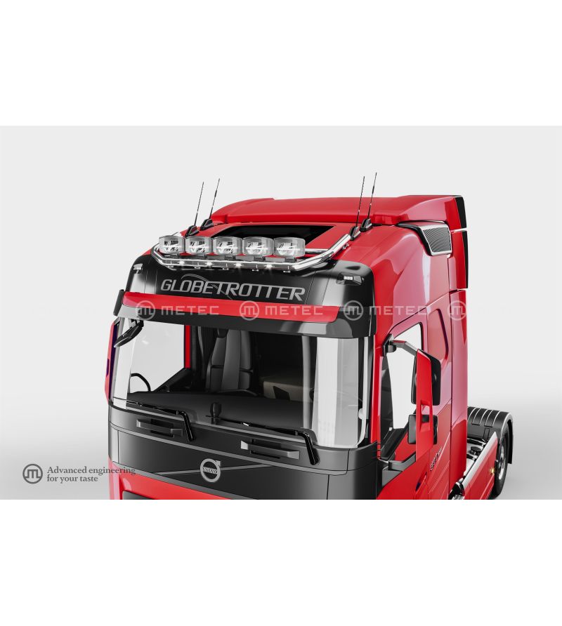 Takbåge - Metec - Top - 5 klemfästen - Förkablad - LED - Volvo Takbåge - Metec - Top - 5 klemfästen - Förkablad - LED - Volvo