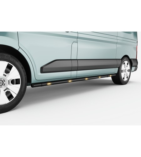 Sidebars - Metec - Brace-it - 6 amber LED's - Zwart - Renault - Master - L3 - 2024+
