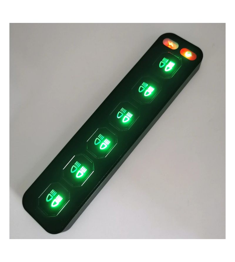 Controller - Angry Moose - RC 6-Switch - Trådlös - 4.5" - 11.5cm - Kontrollpanel - 12V-24V -