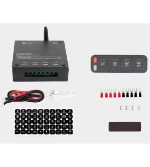 Controller - L&S - RC 4-Switch - Trådlös - Kontrollpanel - 12V-24V -