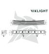 LED bar - Viklight - Tellus 20 - 11'' - curved - Positielicht