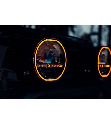 Driving light - Viklight - Venus 135W - 8.6" - 21.8cm - Smoke - Position light White/Amber - 1 flash pattern - Driving