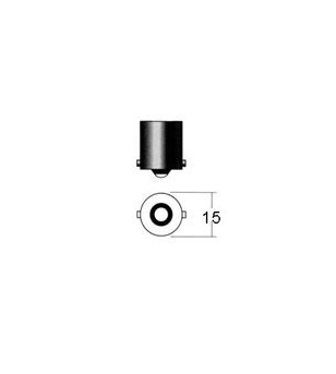 LED lamp - Ledson - 24-Led - BA15S - Rood - 24V