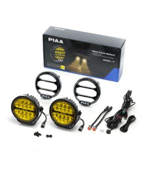Driving light - PIAA - LPX 570 - 7'' - Yellow - ION yellow - Position light YellowDriving - Set