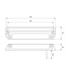 Work light - Tralert - 8'' - Downlighter